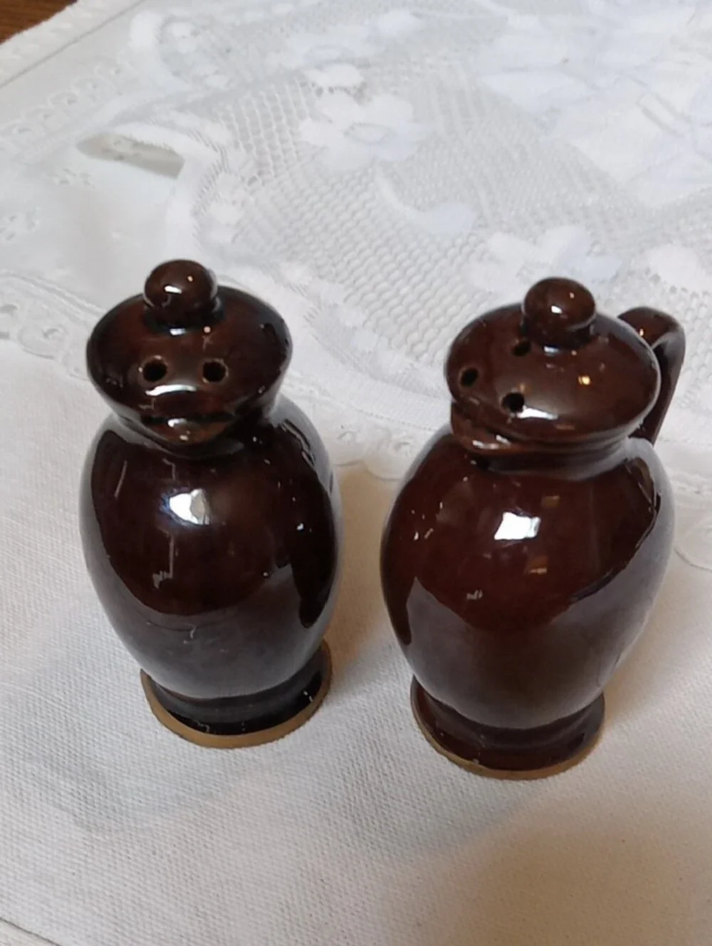 Pitcher Shaped Salt & Pepper Shakers